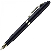 Ручка шариковая автоматическая Attache Boss черная, 0.5мм, черный корпус