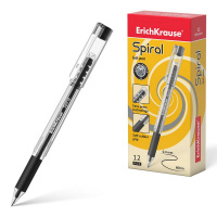 Ручка гелевая Erich Krause Spiral черная