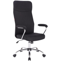 Кресло BN_Sp_EChair-590 TC ткань черный, хром