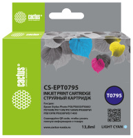 Картридж струйный Cactus CS-EPT0795 светло-пурпурный (13.8мл) для Epson Stylus Photo 1400/1500/PX700