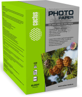 Фотобумага для струйных принтеров Cactus CS-GA6230500 А6, 500 листов, 230 г/м2, белая, глянцевая