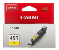 Картридж струйный Canon CLI-451Y 6526B001 желтый (329стр.) (7мл) для Canon Pixma iP7240/MG6340/MG544