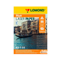 Фотобумага для лазерных принтеров Lomond Ultra DS Matt CLC A4, 150 листов, 240г/м2, белая, матовая,