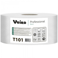 Туалетная бумага Veiro Professional Basic T101, в рулоне, 450м, 1 слой, белая