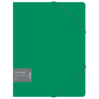 Папка на резинке Berlingo 'Soft Touch' А4, 600мкм, зеленая