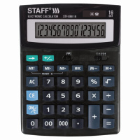 Калькулятор настольный Staff STF-888-16 черный, 16 разрядов