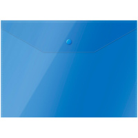 Пластиковая папка на кнопке Officespace синяя, А4, Fmk12-5