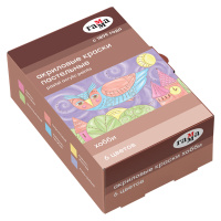 Краски акриловые декоративные Гамма 'Хобби', 06 цветов, 20мл, картон. упаковка, пастельные цвета