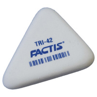 Ластик Factis TRI 42 45х35х8 мм, белый, треугольный, PMFTRI42