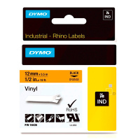 Лента для принтера этикеток Dymo Rhino 12мм х 5.5м, черный/оранжевый, пластик, S0718490