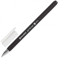 Ручка гелевая Brauberg Matt Gel черная, 0.35мм, черный корпус