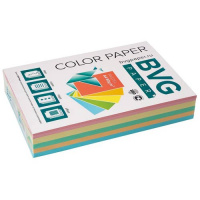 Цветная бумага для принтера Bvg Pastel 5 цветов, А4, 500 листов, 80г/м2