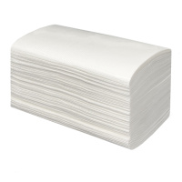 Бумажные полотенца листовые Merida V-Оптимум 400 листовые, 200шт, 2 слоя, белые, 20 пачек, BP1405