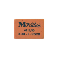 Ластик Koh-I-Noor 'Mondeluz' 80, прямоугольный, натуральный каучук, 26*18,5*8мм