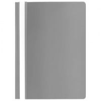 Скоросшиватель пластиковый Staff серый, А4, 100/120 мкм