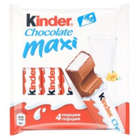 Шоколад Kinder Maxi молочный, 4шт
