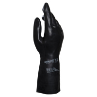 Перчатки защитные Mapa Technic/UltraNeo 420 р.S, черные, латекс-неопрон, хлопчатобумажное напыление