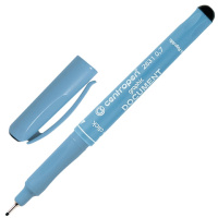 Ручка капиллярная Centropen Document 2631 черная, 0.7мм, голубой корпус
