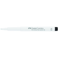 Ручка капиллярная Faber-Castell 'Pitt Artist Pen' цвет 101 белый, 1,5мм, пишущий узел 'пуля'