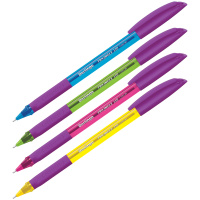 Шариковая ручка Berlingo Triangle 110 Color синяя, 0.7мм, корпус ассорти
