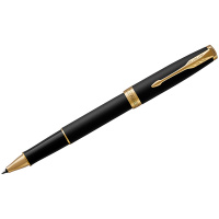 Ручка-роллер Parker Sonnet F, черный/позолоченный корпус, 1931518