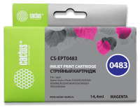 Картридж струйный Cactus CS-EPT0483 T0483 пурпурный (14.4мл) для Epson Stylus Photo R200/R220/R300/R