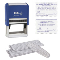 Штамп прямоугольный самонаборный Colop Printer 8 строк, 60х40мм, 55 Set