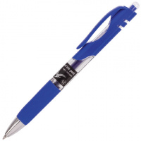Ручка гелевая автоматическая Brauberg Black Jack синяя, 0.7мм