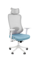 Кресло офисное Chairman CH563 ткань/сетка, бирюзовый, крестовина пластик