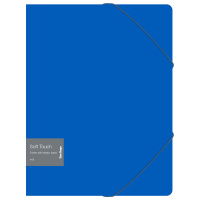 Папка на резинке Berlingo 'Soft Touch' А4, 600мкм, синяя