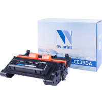 Картридж лазерный Nv Print CE390A, черный, совместимый