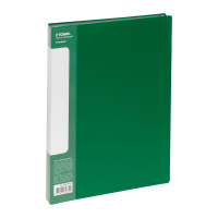 Файловая папка Стамм Стандарт зеленая, на 80 файлов, 30мм, 800мкм