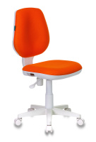 Кресло детское Бюрократ CH-W213 оранжевый TW-96-1 крестов. пластик пластик белый