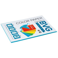 Цветная бумага для принтера Bvg медиум голубая, А4, 50 листов, 80г/м2