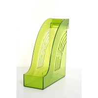 Накопитель для бумаг вертикальный Attache Яркий Офис А4, 95мм, зеленый