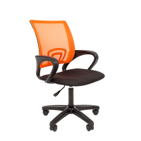 Кресло офисное Chairman 696 LT ткань, оранжевая, крестовина пластик