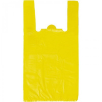 Пакет-майка Знак Качества 30х57см, 18мкм, 100шт/уп, желтый