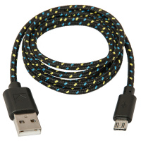 Кабель соединительный Defender USB08-03T USB2.0 (a)-microUSB (b) 1м, черный