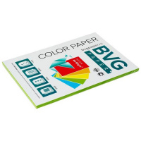 Цветная бумага для принтера Bvg Neon зеленая, А4, 100 листов, 80г/м2