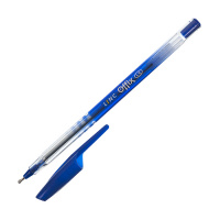 Ручка шарик LINC OFFIX 1 мм синий прозрачный корпус