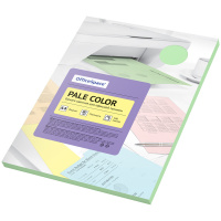 Бумага цветная OfficeSpace 'Pale Color', A4, 80 г/м?, 100л., (зеленый)