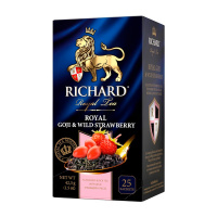 Чай Richard Royal Годжи и земляника, черный, 25 пакетиков