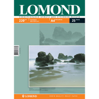 Фотобумага для струйных принтеров Lomond А4, 25 листов, 220 г/м2, матовая, 0102148