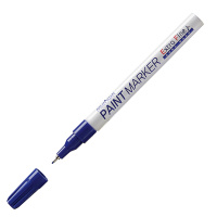 Маркер-краска Munhwa Extra Fine Paint Marker синий, 1мм, пулевидный наконечник, нитро-основа