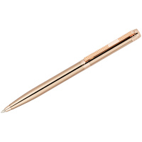 Ручка шариковая Delucci 'Semplice', синяя, 1,0мм, корпус медь/розовое золото, поворот., подар.уп.