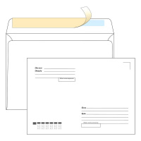 Конверт почтовый Ecopost С5 белый, 162х229мм, 80г/м2, 1000шт, стрип