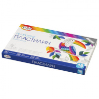 Пластилин классический ГАММА 'Классический', 18 цветов, 360 г, со стеком, картонная упаковка, 281035