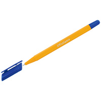 Шариковая ручка Officespace xTrio синяя, 0.7мм, оранжевый корпус