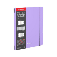 Тетрадь ErichKrause FolderBook Pastel, фиолетовый, А5+, 2x48 листов, клетка
