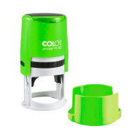 Оснастка для круглой печати Colop Printer d=40мм, зеленый неон, с крышкой